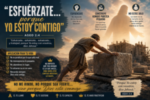 Esfuérzate, porque Dios está contigo